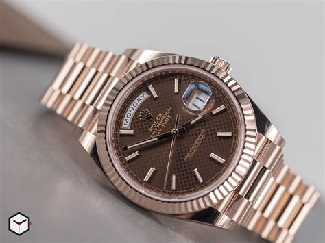 rolex chocolate day date price|rolex day date 40 228235.